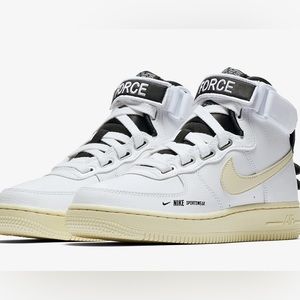 Nike New Air Force 1 High Utility 'White' Sneakers Women’s Size 8.5